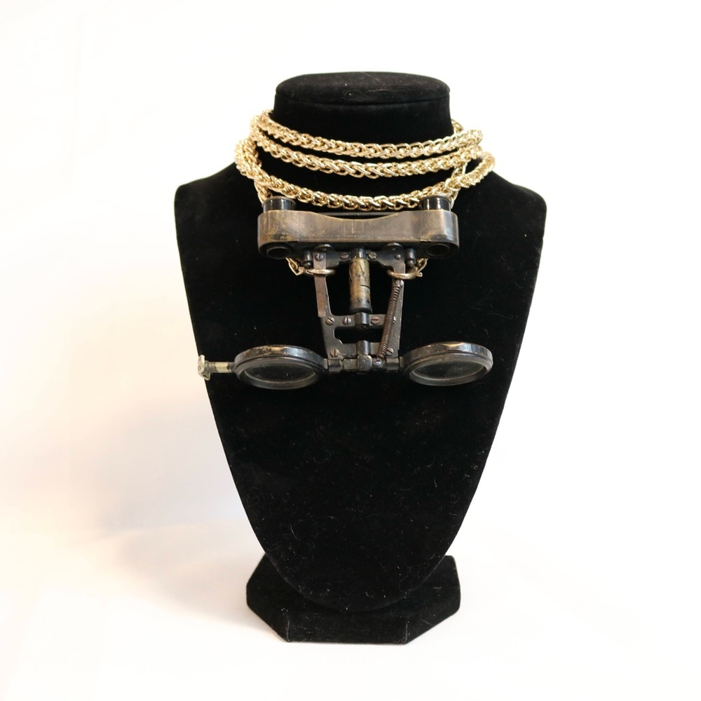 Antique Opera Glasses Necklace